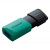 Various Kingston DataTraveler ExodiaM DTXM/256GB USB Flash Drive, moving cap design, 256GB storage capacity, USB 3.2 interface, turquoise and black color.