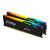 Various Kingston FURY Beast KF560C36BBEAK2-16 16GB (2x 8GB) DIMM System Memory, 6000MHz, DDR5, CL36, Black with RGB lighting, compatible with Intel XMP and AMD EXPO platforms.