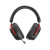 Various Marvo Scorpion HG9076W Tactic X Pro Wireless Bluetooth / USB-C RGB Gaming Headset (Black), black gaming headset with red accents, over-ear design, adjustable headband, and built-in microphone