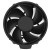 Various Low Profile AMD CPU Cooler with 90mm PWM Fan, front view of the black compact cooling solution with fan blades.