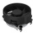 Various Low Profile AMD CPU Cooler With 90mm PWM Fan, front view showing compact black design with a 90mm fan for efficient cooling and low profile construction for space-saving installation.