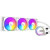 Various Antec Skeleton 360ARGB Liquid CPU Cooler, white with 360mm radiator and PWM cooling fans up to 2000 RPM for optimal thermal performance.