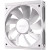 Various Antec Connect 120 White ARGB 3-Pack 120mm PWM Fans with Daisy Chain Design and Vibration-Absorbing Pads, front view of the white cooling fans with ARGB lighting and sleek design