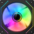 Various DeepCool CG530 Bulk Reverse Fan, colorful RGB LED lighting and black fan frame showing high performance cooling