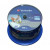 Various Verbatim BD-R SL Datalife 25GB 6X 50 Pack Spindle Wide Printable No ID, round spindle of blank writable Blu-ray discs with Verbatim branding and product details on the label