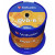 Various Verbatim DVD-R 16X 100 Pack Spindle, stack of DVD-R discs with silver matte surface in spindle packaging