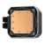 Various DeepCool Mystique 360 CPU Cooler, top view showing ARGB lighting, 2.8-inch TFT LCD screen for customization, and enhanced pump performance for efficient cooling with a 5-year warranty.