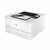 HP LaserJet Pro 4002dw A4 Wls Mono Laser Printer, modern white laser printer with control panel and printing documents.