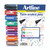 Artline 2IN1 Dry Mrkr Chisl ASS PK8