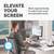 Office Suites Std Mon Stand BLK/SLV