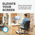 Fellowes Clarity Adj Mon Stand Clear