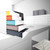 CW Office Durable Varicolor Mix 5 Drawer Unit, colorful storage drawers on a white desk in an office space.