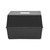 CW Office 5 Star Card Index Box 6X4 Inch Black, durable black card index box with a rectangular handle on the lid for organization and storage of index cards.