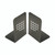 Q-Connect Metal Bookends L-Shape PK2
