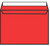 CW Office C5 Wallet P/S Env 120GSM Red P250, red envelope-style wallet with a white label at the top.