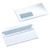 CW Office DL Wdw Wallet Env Sseal WHT PK500, white windowed envelope for business or mailing purposes.