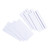 CW Office DL Wallet Envelope Self Seal WHT PK1000, white self-sealing document envelopes with blue patterned strips on the flaps for secure mailing and storage.