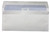 CW Office Q-Connect DL Environment Windows 80GSM White P1000, image of a white DL size envelope with a blue patterned inner lining and an open top showing the product label.
