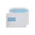 CW Office Q-Connect Banker Env White Gumd, white envelopes with light blue windows for mailing letters.