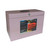 CW Office Cathedral File Box + 5 Files FC Pink, pink filing storage box with lock and handle, includes five pink files, ideal for organizing documents in office or home.