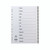Concord Index PVC A4 Jan-Dec GREY