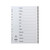CW Office Concord Index PVC A4 Jan-Dec GREY, a grey PVC index file with month tabs labeled from January to December for organizing documents.