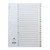 Product CW Office Concord PP A-Z A4 Index WHT 64601, white A4 index dividers with alphabetical tabs from A to Z for organizing documents.