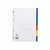 Concord 6 Part Divider Coloured Tabs