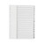 CW Office Q Connect Index 1-20 Polyprop White, white plastic index dividers with numbered tabs from 1 to 20.