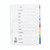 Q Card Dividers A4 Jan-Dec White
