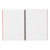 CW Office Wbnd Hdbk Notebook Rld A4 Berry PK5, open spiral-bound notebook with white lined pages in a berry-colored cover.
