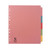 CW Office Q-Connect 5PT Ext Wide Sub Dvdr A4, colorful multi-tabbed file folder for organizing documents.