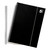 Wbnd Notebook Rld 80GSM A4 BLK PK6