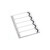 CW Office A4 White 1-5 Polypropylene Index, a white plastic file index with multiple slots for organizing documents.