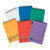 CW Office Europa Midi Pad Assorted A PK10, set of colorful spiral-bound notepads in orange, red, purple, green, blue, and white with ruled pages for writing and note-taking.