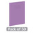 CW Office Exr Book 8MM Lined 80P A4+ Pur PK50, purple lined notebook with 80 pages, ideal for office or school use, with a pack of 50 notebooks.