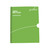 CW Office Graffico By 5 Star Recyc A4 Notebook, a green recycled hardcover notebook for note-taking and writing.