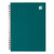 CW Office Wbnd Hdbk Notebook Rld A5 Teal PK5, teal A5-sized spiral-bound notebook with a durable cover and a 5-star logo in the top corner.