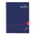 CW Office Graffico By 5 Star H/C A4 Notebook, navy blue wirebound notebook with a simple design and red accents, ideal for writing and note-taking.