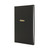 CW Office Guildhall Company Visitors Book BLK, black leather-bound visitor's log book for recording guest entries.