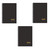 CW Office Rhodia BUS Book A5 Wbnd Hb Nbk Bk P3, three black spiral-bound notebooks with the Rhodia logo on the covers.