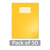 CW Office Oxford Exr Bk 8MM Lined A4+ Ylw PK50, pack of 50 yellow lined notebooks for office and school use.