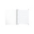 CW Office Oxford Smart Pastel Notebook A4+ AST PK5, opened notebook with lined pages for writing, spiral binding, white pages, designed for office and school use.