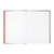 CW Office Black N Red Hb Ruled Notebook A5 PK5, open black and red ruled notebook with lined pages for writing or note-taking.