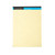 CW Office Cambridge Legal Memo Pad 100P Yllw, yellow legal memo pad with lined pages and a black and blue header.