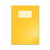 CW Office Oxford Exr Bk 8MM Lined A4 Ylw PK50, yellow A4 lined notebook with label on the cover.