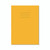 CW Office Exr Book 8MM Lined 80PG A4 Ylw PK50, yellow A4-sized ruled exercise book with 80 pages and a flexible cover for school or office use