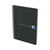 CW Office Oxford Office Smart Notebk A5 BLK P5, black spiral-bound notebook with an Oxford logo on the front cover.