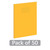 CW Office Exr Book 8MM Lined 80P A4+ Yellow Pack of 50, yellow lined notebook with 80 pages in A4+ size
