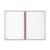 CW Office Black N Red Hb Rule Notebook A5 PK5, open black and red spiral-bound notebook with lined pages for note-taking.